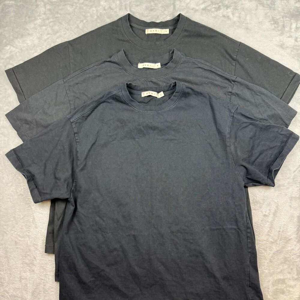 MNML Heavyweight T Shirt 3 Pack Black Size Small Oversized Streetwear Tees
